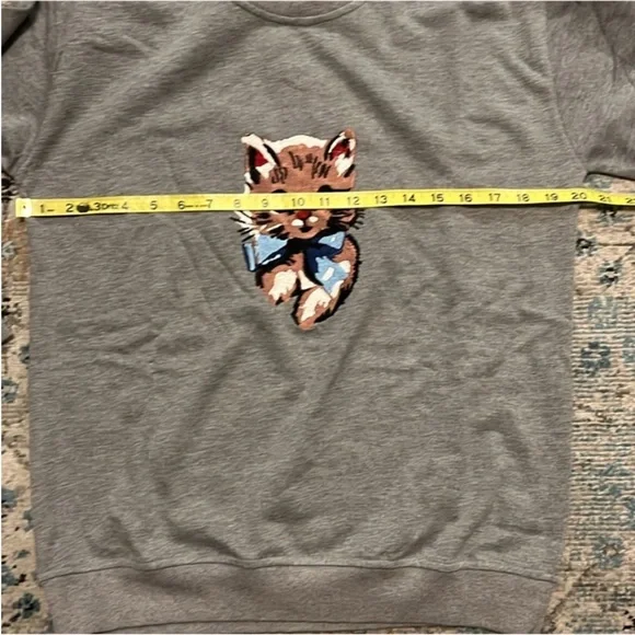 NWT Kitschy Kitty Embroidered Sweatshirt Size Small - Picture 8 of 15